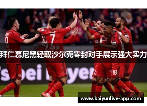 拜仁慕尼黑轻取沙尔克零封对手展示强大实力
