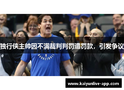 独行侠主帅因不满裁判判罚遭罚款，引发争议